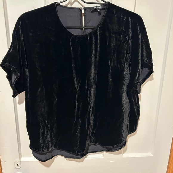 Madewell velvet top. EUC size medium. - Picture 1 of 8